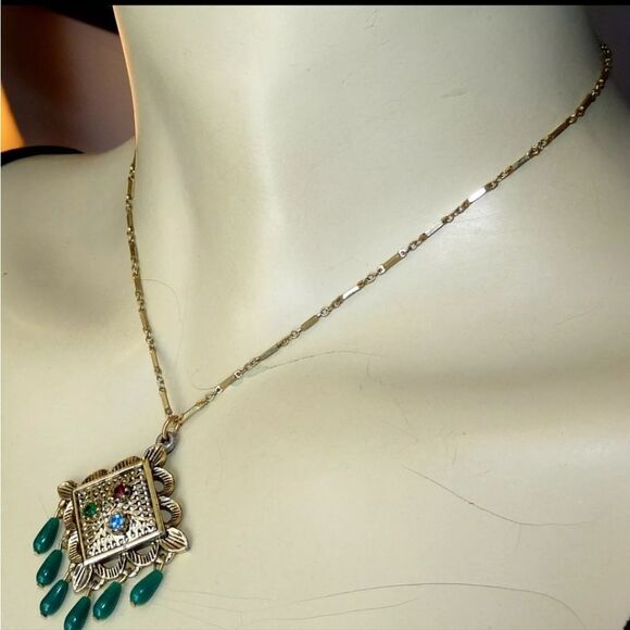 SARAH COVENTRY TEMPLE OF LIGHTS SIGNED DANGLE BROOCH LOT - Picture 4 of 13